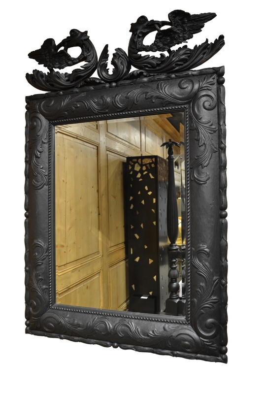 110/1004 - Carved Irish Pine Mirror