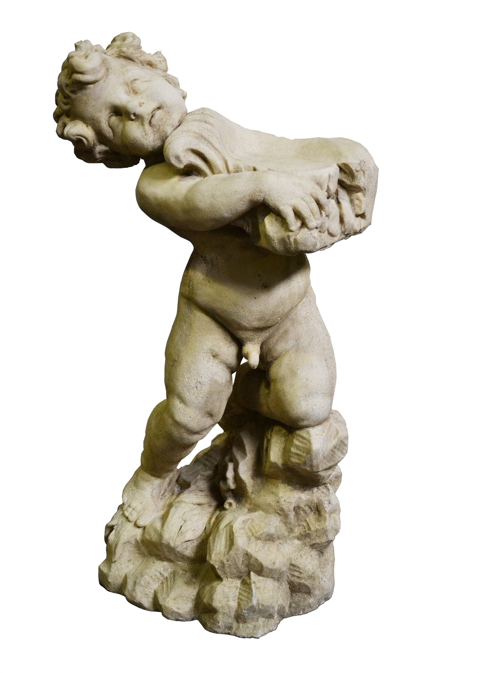 126/1007 - Cupid Statue with Shell