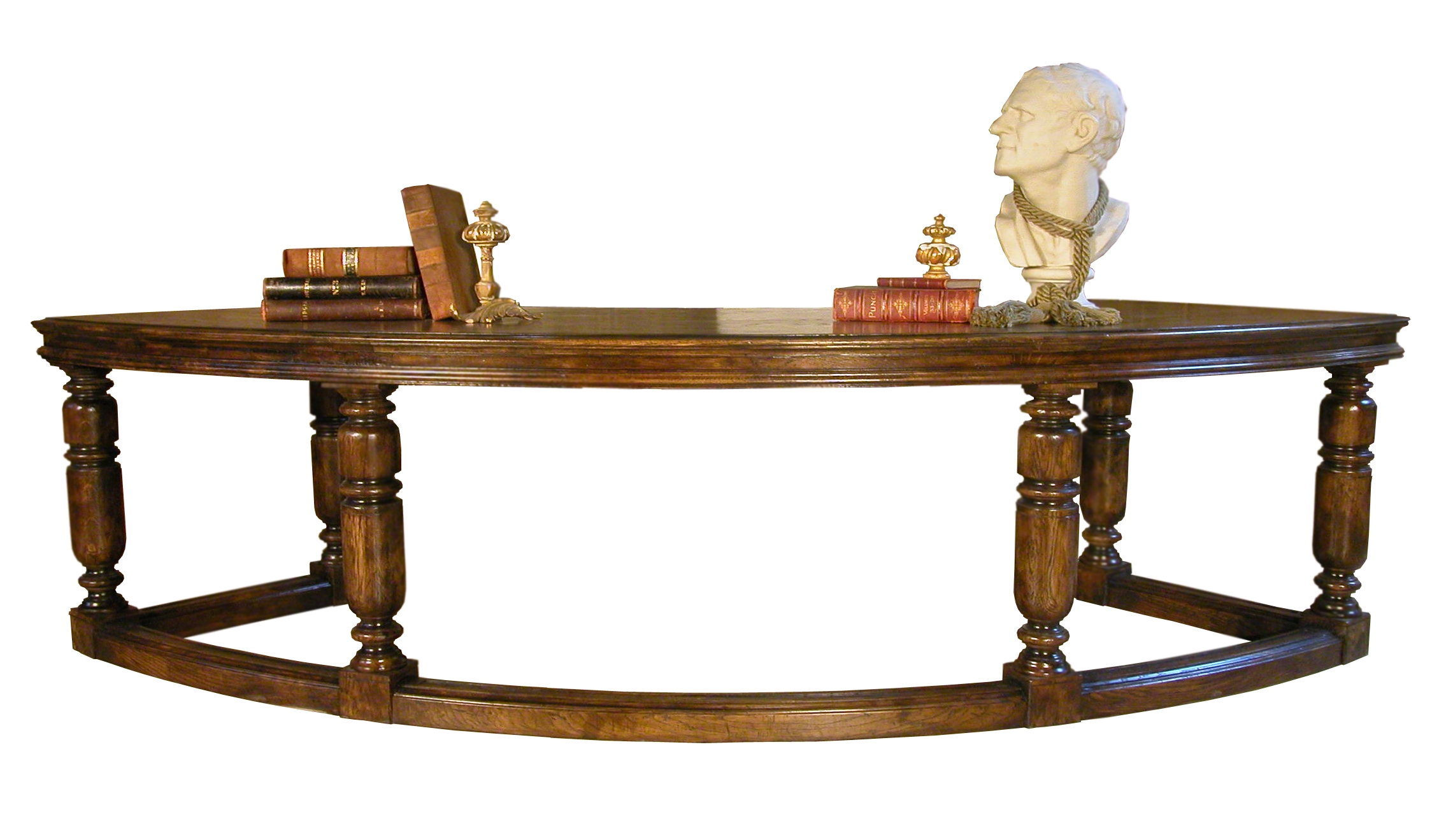 Jacobean Curved Desk
