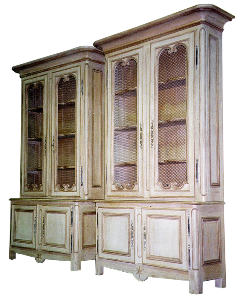 French Inspired Old Timber Cabinets