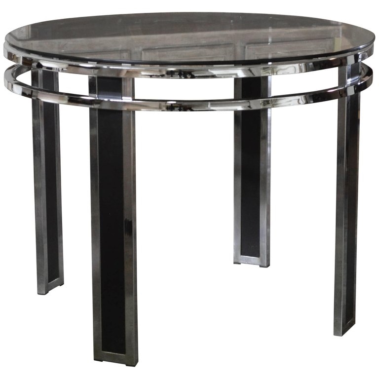 126/2021 - 70's Black and Chrome Table