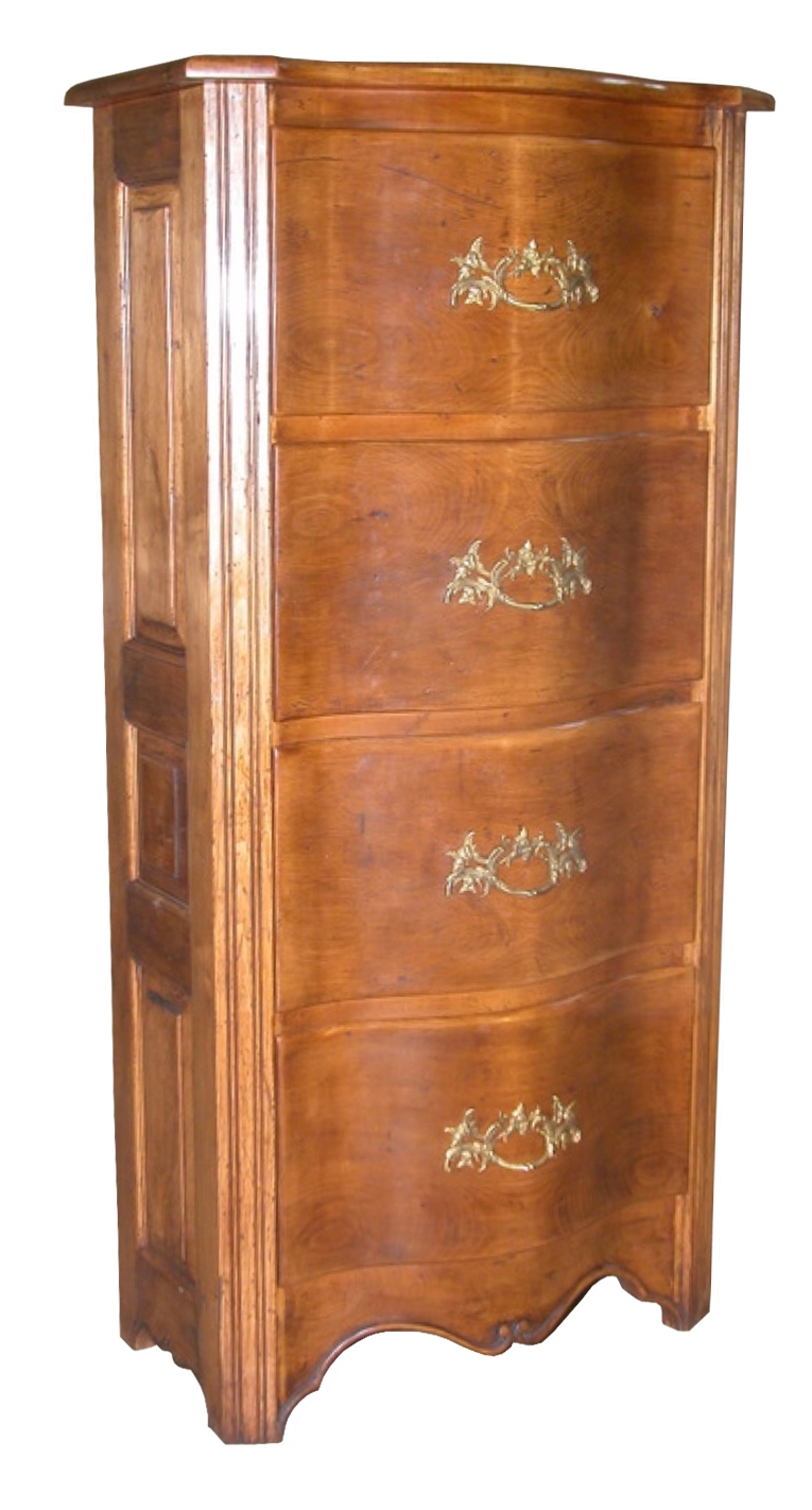 Tall Serpentine Commode