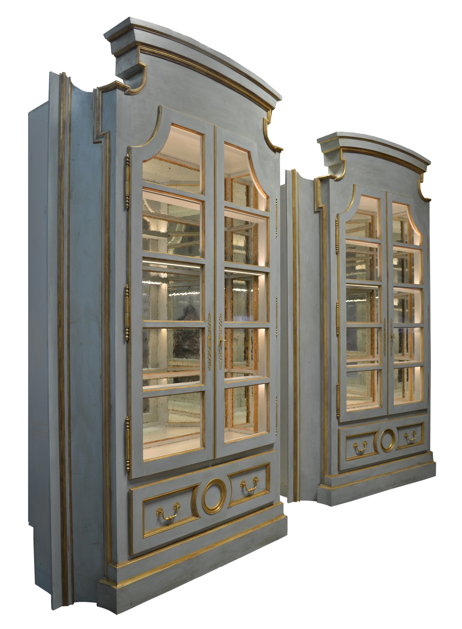 Custom Painted Display Cabinets
