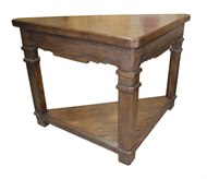 Image of Custom Oak Triangular Side Table