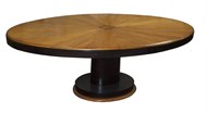 Image of Oval Deco Table with Top Inlay