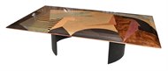 Image of Rectangular Multi-Colored Coffee Table