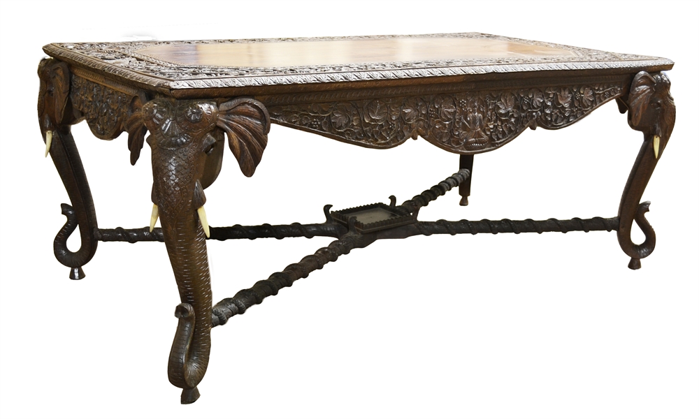 Product Details Carved Elephant Table