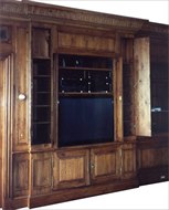 Image of Custom Built-In TV Cabinet & Paneled Walls
