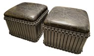 Image of Pair of Rust Belt IV Ottoman