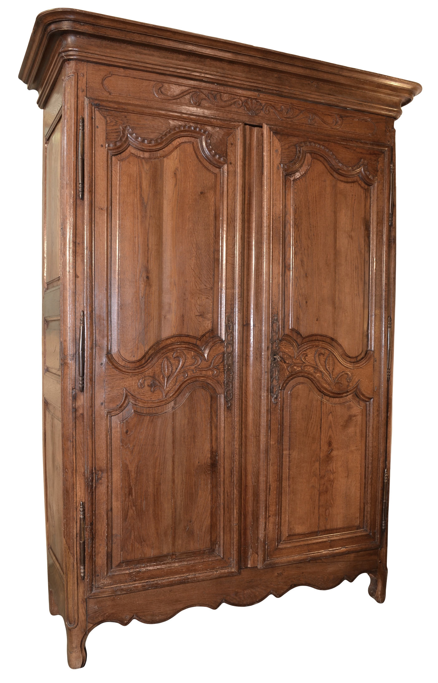 111/2041 - French Oak Armoire/Wine Cabinet