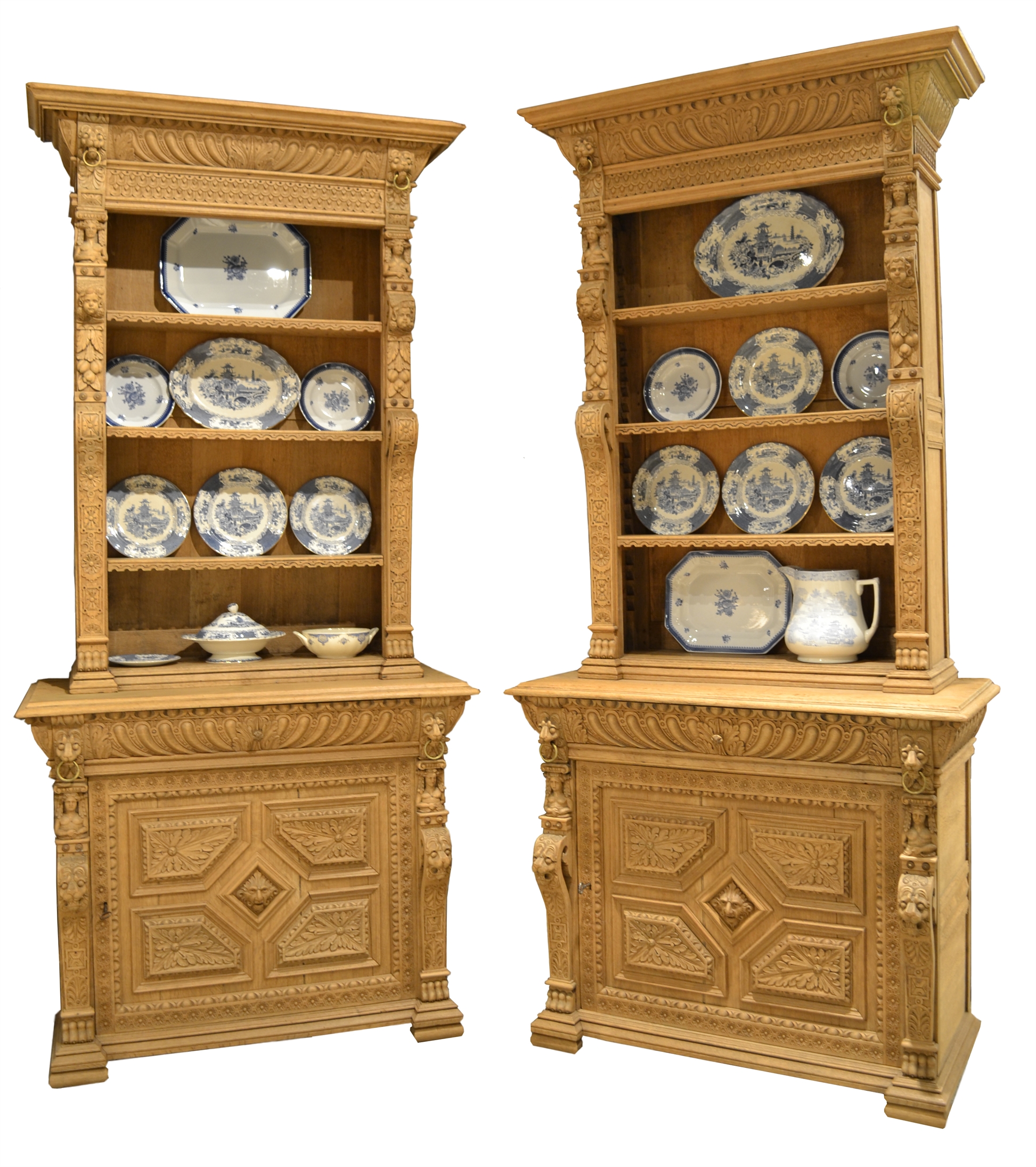 128/2049 - Pair of Bleached Bookcases