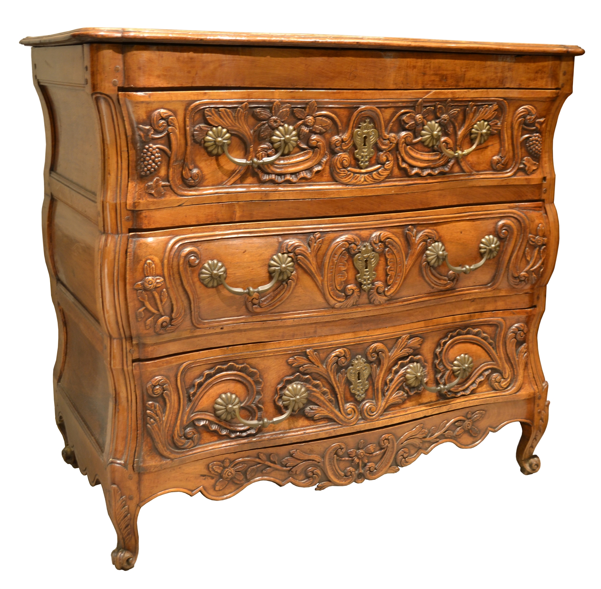 128/2084 - Provincial Walnut Commode