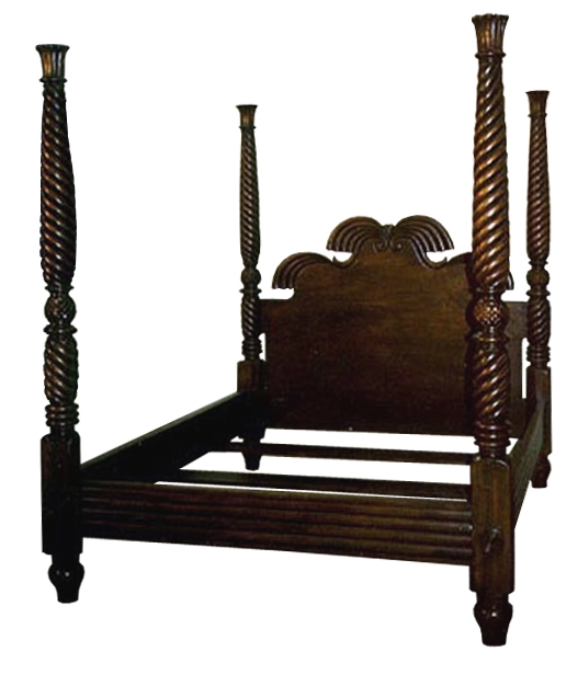 Custom Mahogany Raj Style Bed