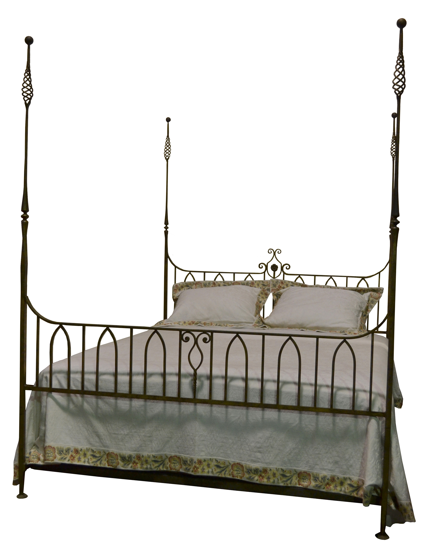 MB/3004 - Queen Iron Bed by Erwin Gruen