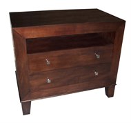 Image of Mitered 2 Drawer Night Stand