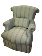 Image of Custom Upholstered Chair with Skirt