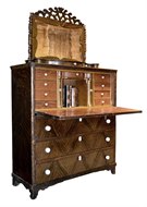 Image of Antique Grain Painted Secretaire