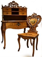 Image of Swiss Edelweiss Desk and Chair