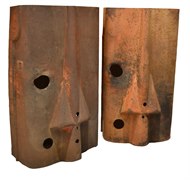 Image of Pair of Tractor Hood Pedestals